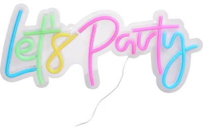 Image de Décoration : enseigne lumineuse « Lets party »