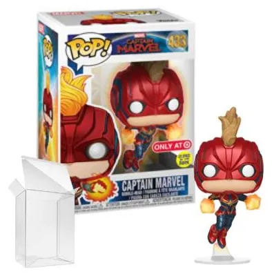 Zdjęcie produktu dla Kapitan Marvel – Kapitan Marvel 433, edycja specjalna „Glows” – Funko Pop! – Figurka winylowa