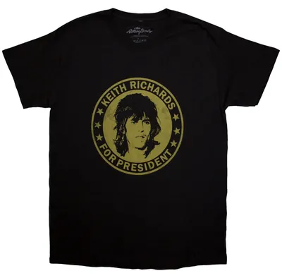 Zdjęcie produktu dla The Rolling Stones Keith for President Black M Koszulka