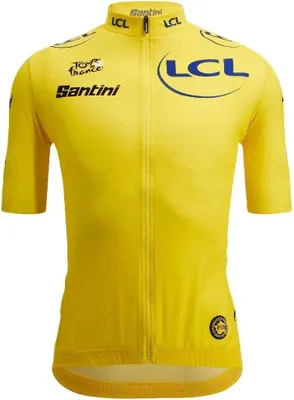Immagine prodotto di Maglia da ciclismo a maniche corte Santini Tour de France 2025, colore giallo, taglia S, uomo