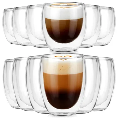 Produktbild von Vilde | Thermogläser 12er Set - 250/370 ml - Doppelwandig - Verschiedene Größen