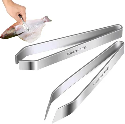Image de Pince à désosser, 11 cm, lot de 2, en acier inoxydable, pour la cuisine