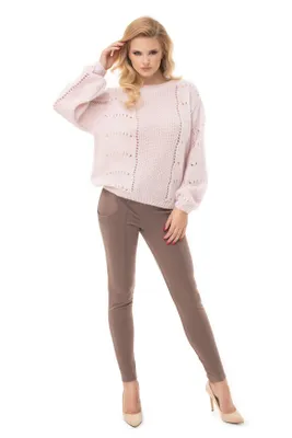 Produktbild von PeeKaBoo Damen flauschige gehäkelt Pulli Kecel pudrig Universal-