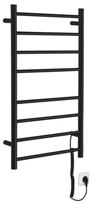 Immagine prodotto di Sapho REDONDO Asciugamani elettrico, rotondo, 500x900 mm, 75 W, nero opaco