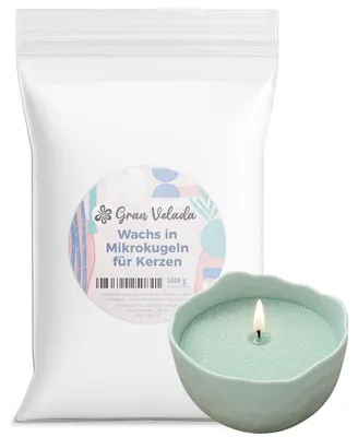 Produktbild von Gran Velada - Kerzensand pflanzlich, Wachskugeln für Kerzen 5 kg