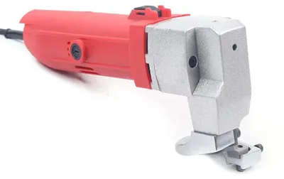 Immagine prodotto di Taglialami elettrico - Cesoia per lamiera - Tagliametallo - 500 W 220 V 50 Hz - 2000 giri/min - Lama in lega di alluminio - 29×12 cm - Rosso