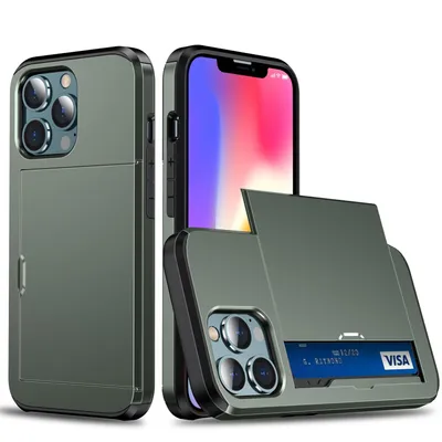 Productafbeelding van König Design hoesje, compatibel met Apple iPhone 13 Pro, kunststof, zachte telefoonhoesje - telefoonhoesje, groen