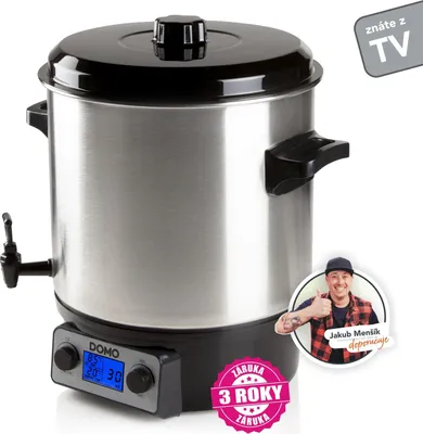Obrázek produktu pro Domo DO42325PC, 27 l, Černá, Nerezová ocel, 30 °C, 100 °C, LCD, 2000 W