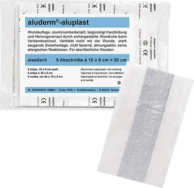 Produktbild von aluderm®-aluplast Wundpflaster elastisch 10x6 cm (5 Stk.)