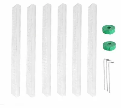 Image de Tuteurs en plastique pour plantes et mousse, lot de 6 pièces