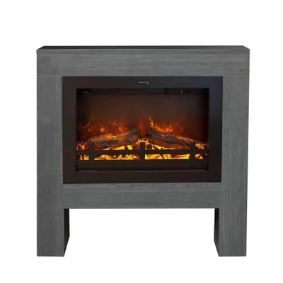 Image de Xaralyn cheminée électrique - Bolea EHL - aspect bois - 1500 Watt chauffage - avec télécommande - cheminée encastrable incluse