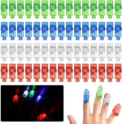Produktbild von LED-Lichterkette für Jungen und Mädchen, 4 leuchtende Farben, Fingerlampen