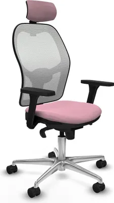 Produktbild von Bürostuhl mit Kopfstütze Piqueras y Crespo 3D086N2 Rosa