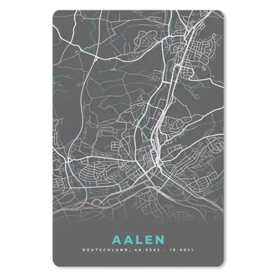 Produktbild von MuchoWow® Mauspad Mousepad Stadtplan - Aalen - Deutschland - Karte 18x27 cm - Mousepads - Maus Mat - Pad - Mausunterlage