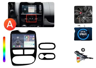 Immagine prodotto di Autoradio con funzioni avanzate, compatibilità multimediale, compatibile con Renault Clio 4 e ZOE dal 2012 al 2019, connessione wireless per dispositivi Apple, modello V1plus (4GB di RAM + 64GB di memoria), include una telecamera