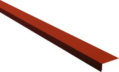 Produktbild von PRECIT Traufblech für Trapezblech Oxidrot RAL 3009 Shimoco 80µm 1000 mm x 80 mm x 30 mm x 0,5 mm