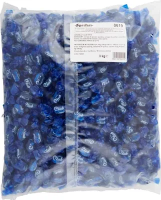 Produktbild von Sperlari Caramelle Club Blu Forte Blaue Stark Bonbons 3Kg