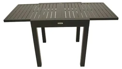 Produktbild von Balkon-Ausziehtisch 70 x 75 x 70/140 cm Aluminium Dunkelgrau