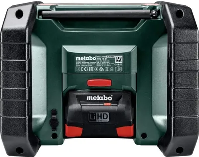 Obrázek produktu pro Metabo R 12-18 BT, Cestovní, Digitální, AM, FM, 87,5 - 108 MHz, 522 - 1620 kHz, Automatické vyhledávání, Automatické ladění