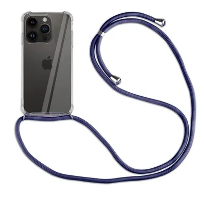 Produktbild von betterfon Handykette für Apple iPhone 14 Pro Handyhülle mit Band Hülle Kordel Blau