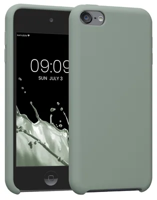 Produktbild von kwmobile Schutzhülle kompatibel mit Apple iPod Touch 6G / 7G (6. und 7.Generation) - Hülle Silikon gummiert - Cover Case in Rainwashed Grün