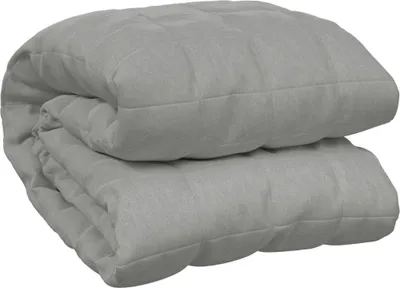 Image de vidaXL Couverture de poids Gris 220x240 cm 15 kg Tissu
