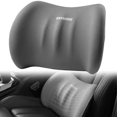 Produktbild von Lendenkissen für Auto- und Bürostühle, aus Memory-Schaum (schwarz)