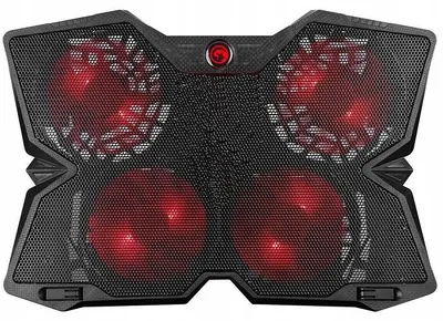 Produktbild von Datex Laptop-Kühlständer 10-17 Zoll 4 Lüfter LED