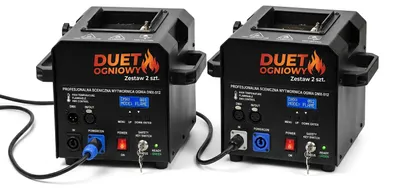 Obrázok produktu pre Ohnivé duo - sada 2 ks profesionálnych javiskových výrobníkov ohňa DMX-512