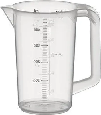 Produktbild von APS 30046 Messbecher PRO, Polypropylen, geprägte Maßskalierung, 0,5 Liter, Ø 9 cm, Höhe 14 cm