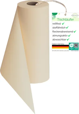 Produktbild von Sensalux Tischläufer 50cm x 25m creme