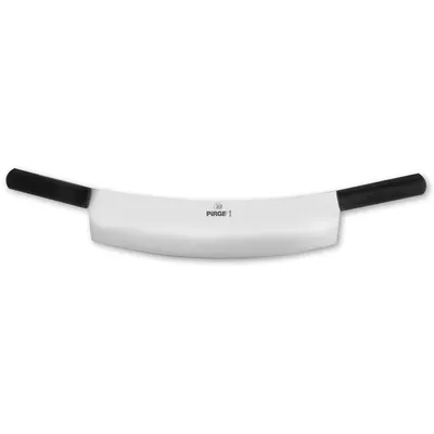 Produktbild von Wiegemesser Pizzawiege Mezzaluna einschneidig 40cm High-Kohlenstoffstahl PIRGE