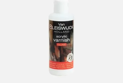 Produktbild von Acryllack Klarlack Firnis Lack transparent Wasserbasis glänzend matt 80 ml Van Bleiswijck