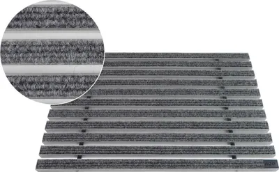 Produktbild von ACO Eingangsmatte Vario 22mm, Rips Hellgrau, 100x50cm