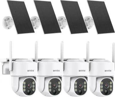 Obrázek produktu pro Bezpečnostní kamera, rozlišení 4 MP, bezdrátové připojení, 9000 mAh I81BM 4PCS