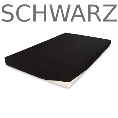 Produktbild von Spannbettlaken Topper Boxspring 140-160 x 200 Baumwolle Jersey Spannlaken Farbe:Schwarz