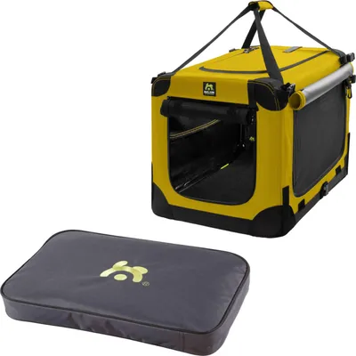 Produktbild von Maelson Soft Kennel Safran Gelb 62 cm + Lounge Mat - Transportbox mit Matratze für Hunde