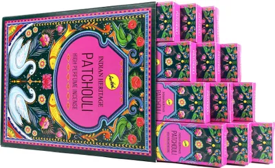 Produktbild von Indian Heritage Räucherstäbchen Patschuli Patchouli 12x15gr indische Duftmischung