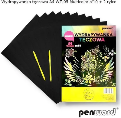 Obrázok produktu pre Dúhový stierací blok A4 viacfarebný WZ-05