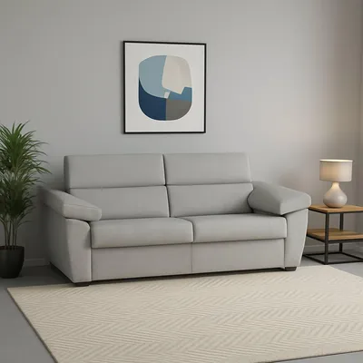 Immagine prodotto di Gorreto - Divano Fisso 2 Posti, 205x95x100h cm Beige, Sfoderabile  Italy
