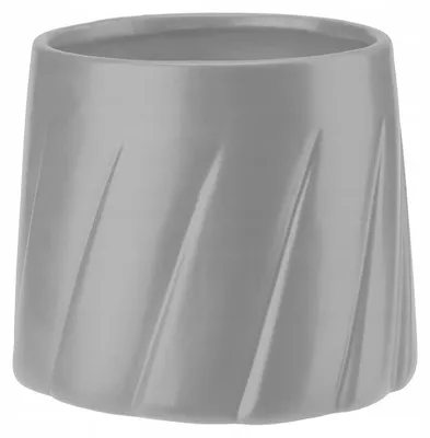 Produktbild von Galicja Keramik-Blumentopf Grau 14,5 cm x 14,5 cm x 12,2 cm