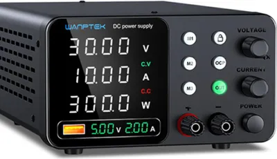Produktbild von WANPTEK TPS-C3010 300W Labornetzgerät 0-30V 0-10A einstellbar, Digitalanzeige, USB-Schnellladung, Überstromschutz, DC Netzteil für Labor & Werkstatt