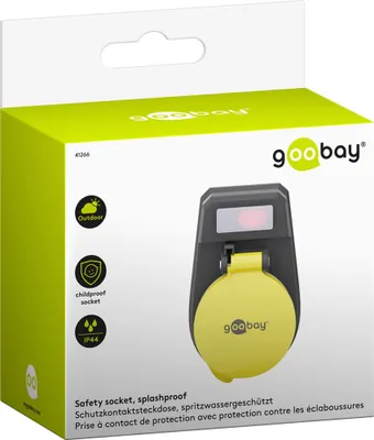 Produktbild von Goobay 41266, Typ F, Typ F, 250 V, 16 A, Schwarz, 3680 W