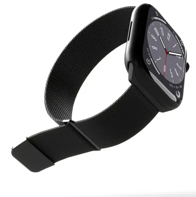Produktbild von Puro Milanese Armband Apple Watch 42/44/45/49mm schwarz