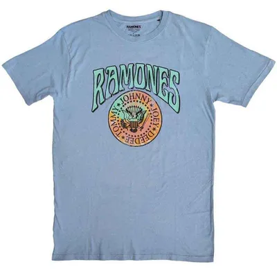 Produktbild von Ramones Crest Psych Light Blue L T-Shirt