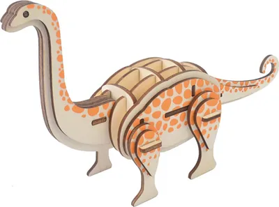Image de Woodcraft Puzzle 3D en bois Brontosaurus