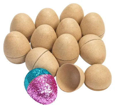 Immagine prodotto di Set da colorare uova di cartapesta - set da 12 per decorare