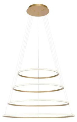 Obrázok produktu pre LED luster TESSARA, mosadz, 97 W, odtiene bielej, 2800 lm, kov, rozmery: 300 x 109 x 109 cm, IP20, Paul Neuhaus