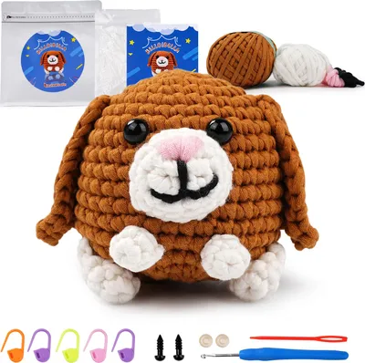 Produktbild von Beginner Bella Häkelset für Einsteiger – Komplettes Amigurumi Starter Set mit Video-Anleitungen