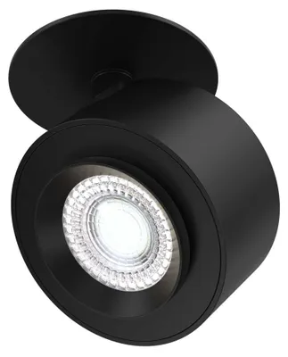 Obrázok produktu pre LED stropné svietidlo, pohyblivý reflektor, kov, čierna farba